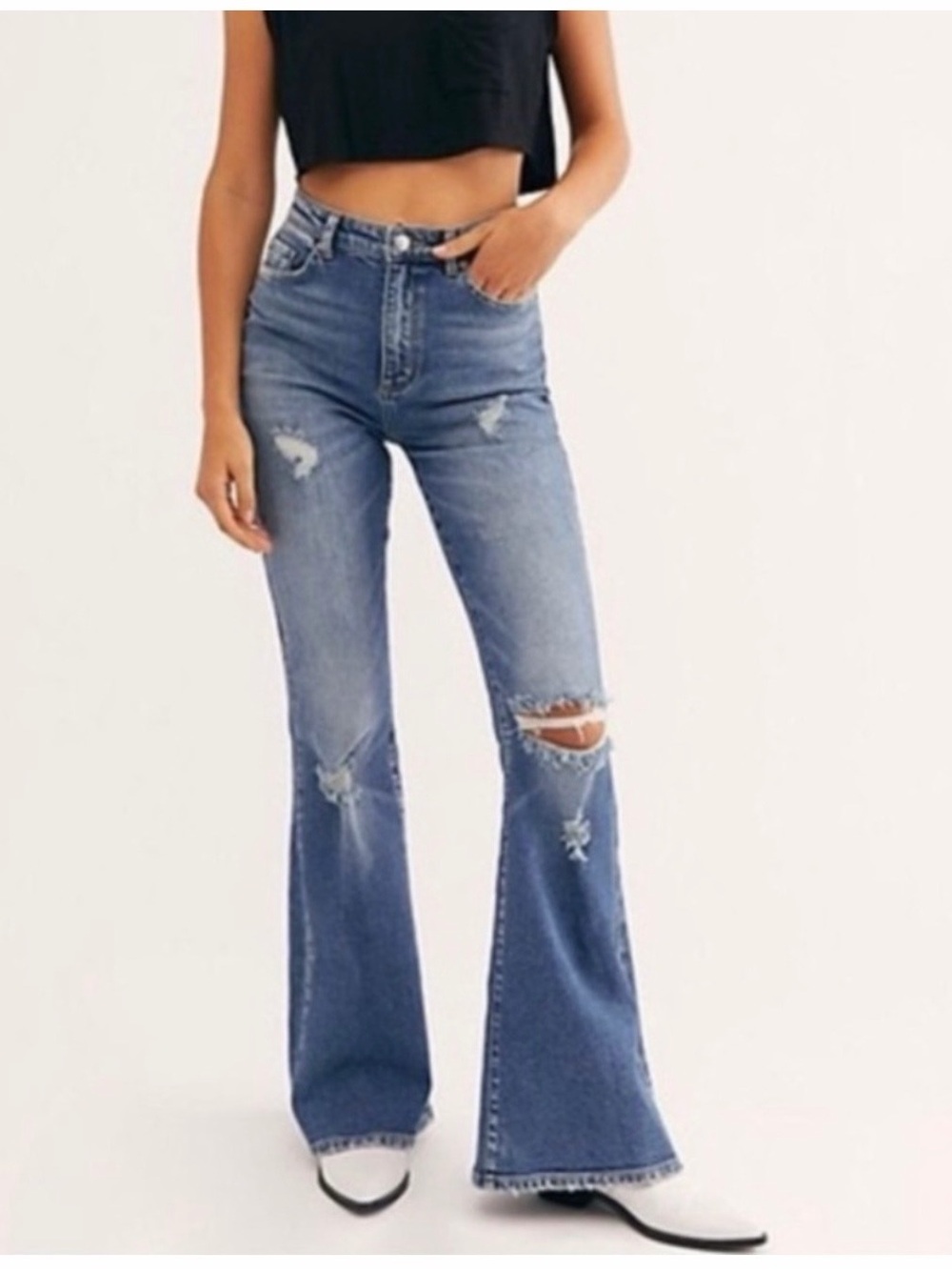 Lee Vintage Modern High-Rise Flare Jeans - Size 29 - Picture 2 of 6